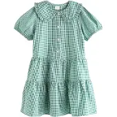Next Vestido verde escuro / branco