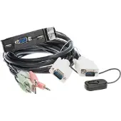 Level One Interruptor Kvm Para 2 Pc Vga/usb/Áudio