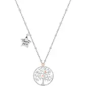 Morellato Collana Acciaio Albero Della Vita Verde Saqe11 — Collana