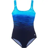 LASCANA Fato de banho azul / marinho / aqua