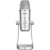 Boya BY-PM700SP - Microfone de Estúdio USB - 4 características de captação - Prateado