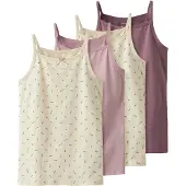 Name it Camiseta Interior Sem Mangas Floral 4 Unidades