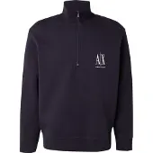 Armani Exchange Sweatshirt marinho / branco