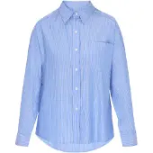 Usha Blusa azul / azure / branco