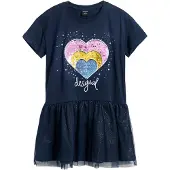 Desigual , Vestido curto coração, Azul, 11/12