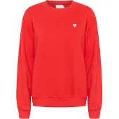 Kaffe Sweatshirt 'Liddy' vermelho fogo
