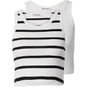 STUDIO SELECT Top 'Marlene' preto / branco