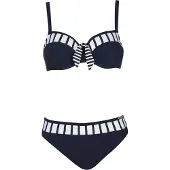 Sunflair Biquíni navy / branco