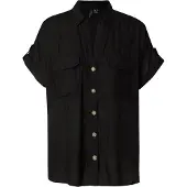 Vero Moda Camisa De Manga Curta Bumpy