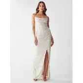 BWLDR Vestido 'INDY' ouro / branco