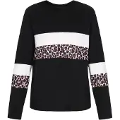 Faina Camisa castanho / preto / branco