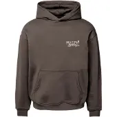 Multiply Apparel Sweatshirt 'Scholar' chocolate / cinzento claro / preto
