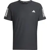 Adidas Camisa funcionais 'Own the Run' preto / branco