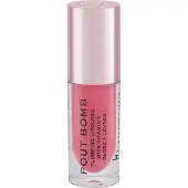 Makeup Revolution Pout Bomb Brilho Labial Plumping com Brilho Intenso Cor Pêssego 4,6ml