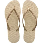 Havaianas Chinelos de dedo 'Slim' areia / ouro