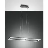 FABAS LUCE Luminária suspensa Bard LED, 92x32 cm, antracite
