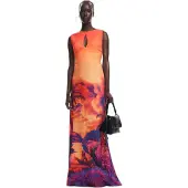 Desigual , Vestido desenhado por Mr. Christian Lacroix, Viscose, Vermelho, M