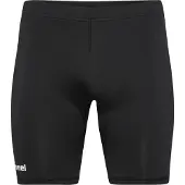 Hummel Calças de desporto 'Essential' preto / branco