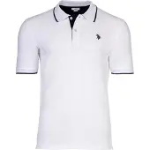 U.S. POLO ASSN. Camisa azul ultramarinho / branco