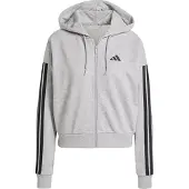 Adidas Moletom Com Fecho Essentials 3 Stripes French Terry