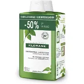 Klorane Oil Control Shampoo With Nettle 2 X 400 ml