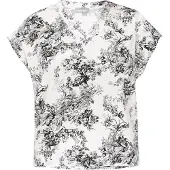 FELIPA Blusa 'Fashion Look' cinzento / preto / branco