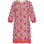 Gaya Vestido verde / rosa / vermelho / branco