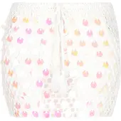 IZIA Saia laranja / rosa escuro / offwhite