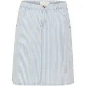 Cream Saia 'Bethany' azul ganga / branco