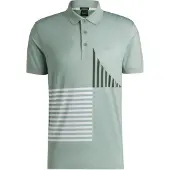 BOSS Polo De Manga Curta Paddy Striped C1 10270355 Green