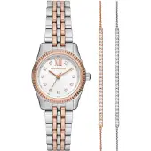 Michael Kors Relógios analógicos 'LEXINGTON' ouro / prata / branco