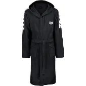 Arena Roupão desportivo 'TEAM STRIPE' preto / branco