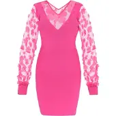 Faina Vestido de cocktail rosa