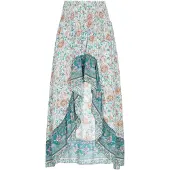 Usha Saia bege / camelo / aqua / azul pastel