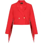 Faina Blazer vermelho