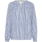 Cream Blusa 'Tiah' azul / branco
