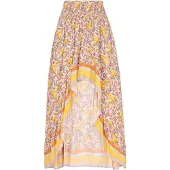 Usha Saia 'Festival Look' opal / azul pastel / amarelo / laranja