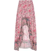 Usha Saia 'Festival' azul / rosa / rosé / branco