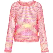 IZIA Pullover 'Fashion Look' amarelo / lavanda / amora