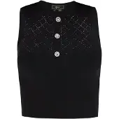 Faina Top de malha preto
