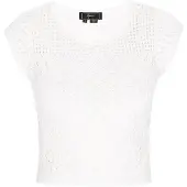Faina Top de malha offwhite