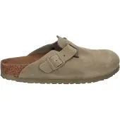 Birkenstock para mulher. 1025844 Tamancos de Couro Boston (Ajuste Estreito) verde pistache (40), Plano, Nenhum, Casual
