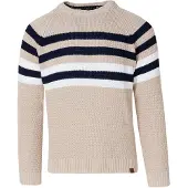 KOROSHI Pullover bege / preto / branco