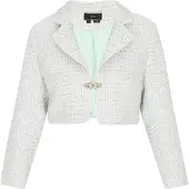 Faina Blazer azul pastel / menta