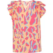 IZIA Blusa azul / laranja / rosa