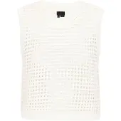 Dreimaster Klassik Colete de malha branco