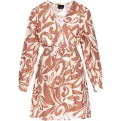 Dreimaster Klassik Vestido bege / castanho