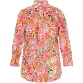 FELIPA Blusa 'Fashion Look' verde / laranja / rosa claro / branco