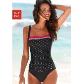 LASCANA Fato de banho modelador vermelho fogo / preto