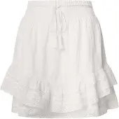 Pepe Jeans para mulher. PL901188 Elena saia curta (XS), Branco, Casual, Algodão